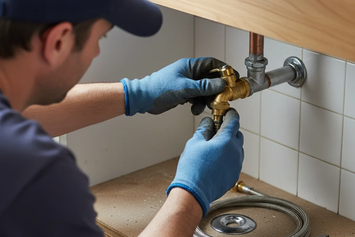 Shutoff valve and fitting work during Faucet and Fixture Repair in Prospect Hill